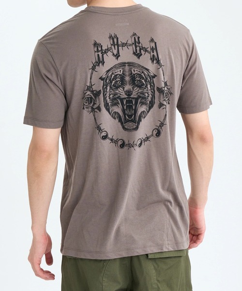 RVCA(ルーカ)の「RVCA SPORT メンズ BENJ TIGER EYES SS Tシャツ 【2025年秋冬モデル】/ルーカ半袖Tシャツ(Tシャツ/カットソー・メンズ・マルチ/ブラック・SMALL/LARGE/X-LARGE/MEDIUM)」の1枚目の写真