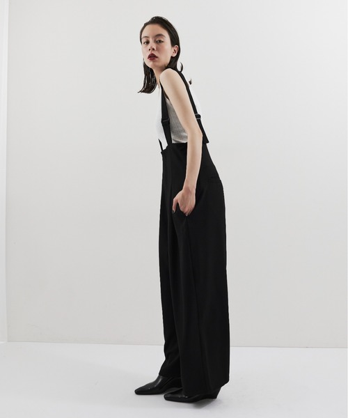 HANNE(アン)の「サスペンダートラウザー(サロペット/オーバーオール・レディース・ベージュ/ブラック/グレー・XS/S/M)」の13枚目の写真