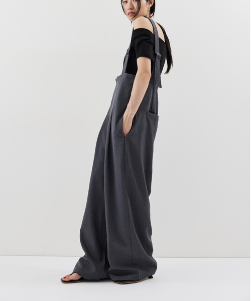 HANNE(アン)の「サスペンダートラウザー(サロペット/オーバーオール・レディース・ベージュ/ブラック/グレー・XS/S/M)」の16枚目の写真