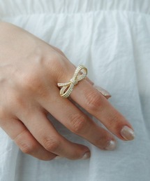 flower | ストーンリボンリング(リング)