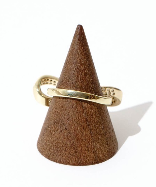 flower（フラワー）の「ストーンリボンリング（リング・レディース・シルバー/ゴールド・FREE）」の8枚目の写真