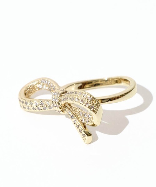 flower（フラワー）の「ストーンリボンリング（リング・レディース・シルバー/ゴールド・FREE）」の9枚目の写真