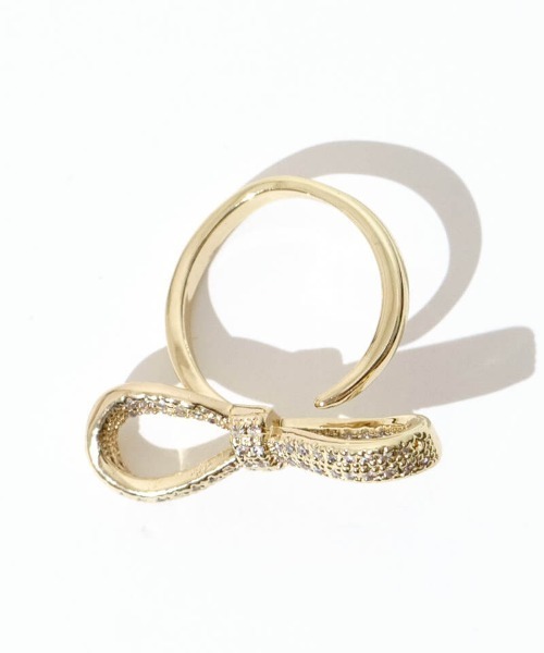 flower（フラワー）の「ストーンリボンリング（リング・レディース・シルバー/ゴールド・FREE）」の10枚目の写真