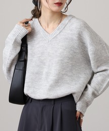 FUNALIVE（ファンアライブ）の「フラッフィーヤーンVネックニット（ニット/セーター）」