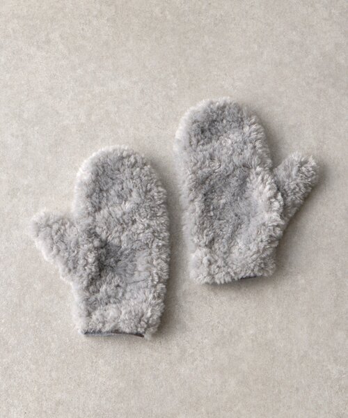 BIRTHDAY BAR（バースデイバー）の「ブライトボアミトン（手袋・レディース・グレー/モカ・0）」の12枚目の写真