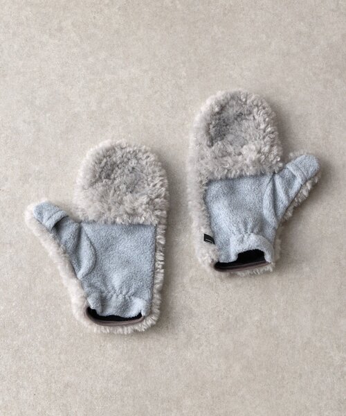 BIRTHDAY BAR（バースデイバー）の「ブライトボアミトン（手袋・レディース・グレー/モカ・0）」の13枚目の写真