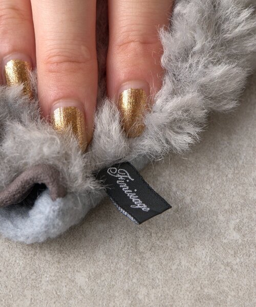 BIRTHDAY BAR（バースデイバー）の「ブライトボアミトン（手袋・レディース・グレー/モカ・0）」の15枚目の写真