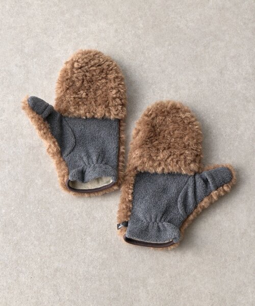 BIRTHDAY BAR（バースデイバー）の「ブライトボアミトン（手袋・レディース・グレー/モカ・0）」の9枚目の写真