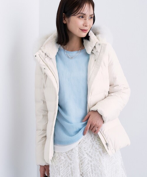 セール】【名品／撥水／抗菌防臭】ショート丈リサイクルダウンコート