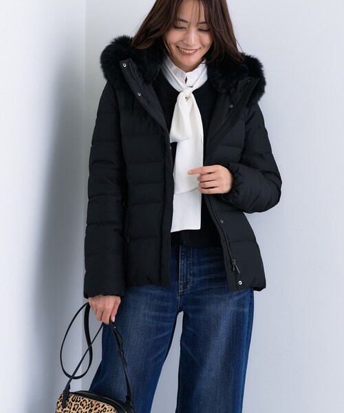 セール】【名品／撥水／抗菌防臭】ショート丈リサイクルダウンコート