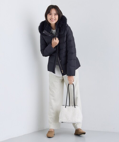 セール】【名品／撥水／抗菌防臭】ショート丈リサイクルダウンコート