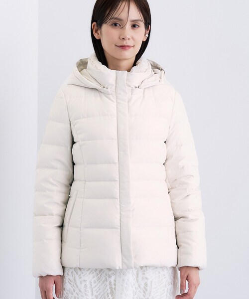 セール】【名品／撥水／抗菌防臭】ショート丈リサイクルダウンコート