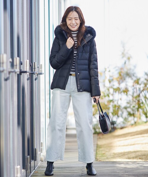 セール】【名品／撥水／抗菌防臭】ショート丈リサイクルダウンコート