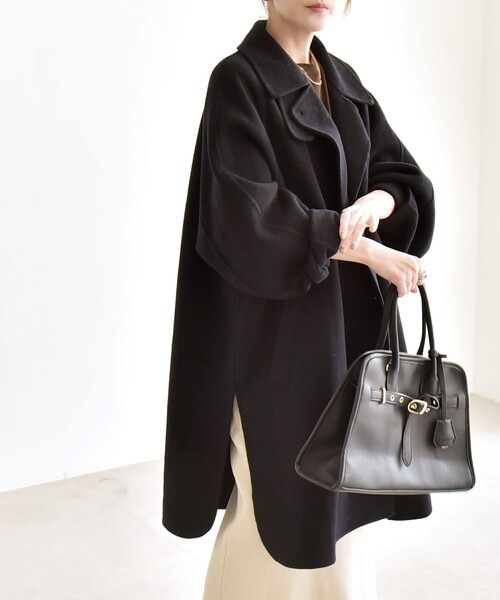 quaranciel: リバー スタンド & テーラード ダブルブレスト Aライン