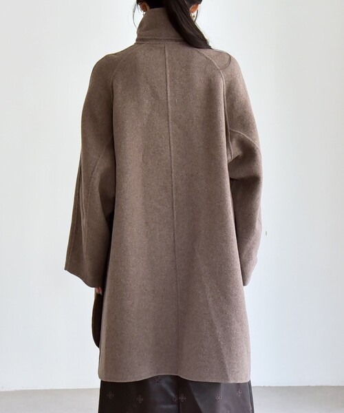 quaranciel: リバー スタンド & テーラード ダブルブレスト Aライン