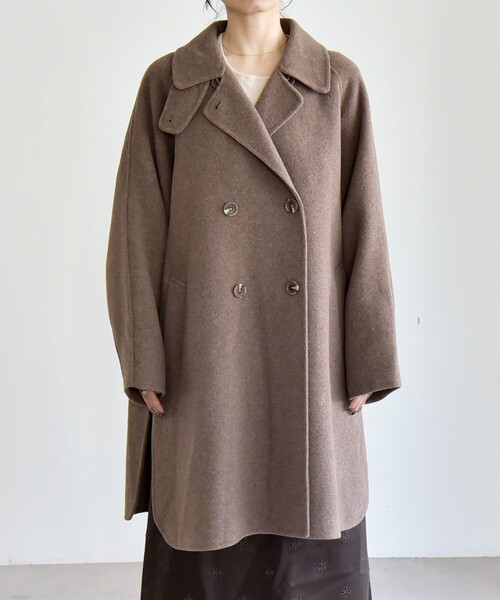 quaranciel: リバー スタンド & テーラード ダブルブレスト Aライン