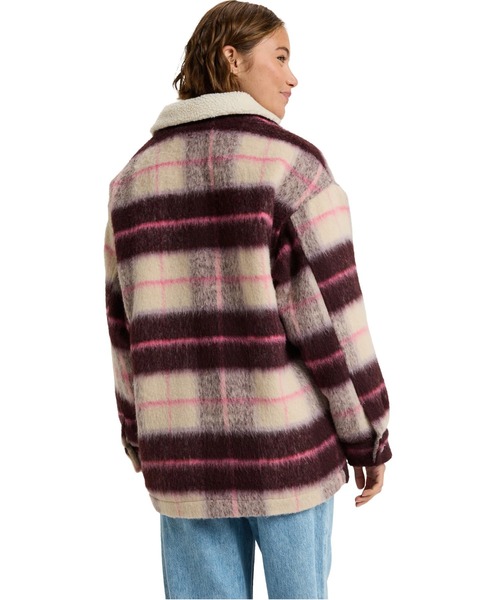 ROXY(ロキシー)の「PASSAGE OF TIME /ロキシーチェック柄シャツブルゾン(ブルゾン・レディース・ブルー・SMALL)」の4枚目の写真