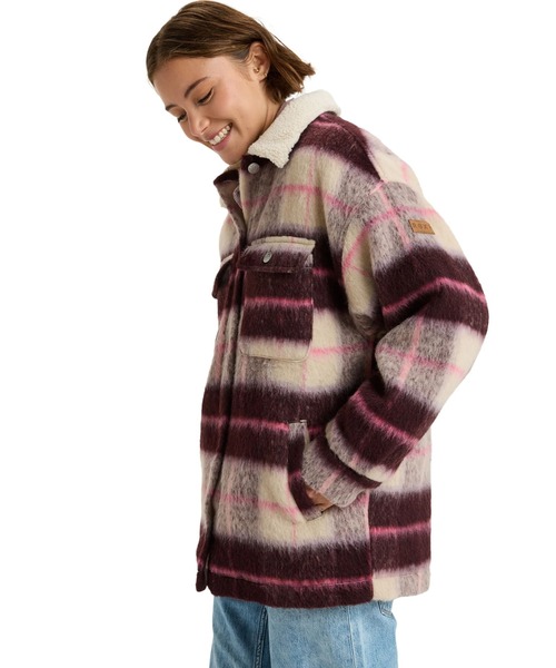 ROXY(ロキシー)の「PASSAGE OF TIME /ロキシーチェック柄シャツブルゾン(ブルゾン・レディース・ブルー・SMALL)」の3枚目の写真