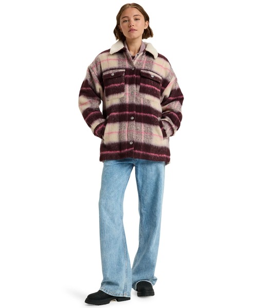 ROXY(ロキシー)の「PASSAGE OF TIME /ロキシーチェック柄シャツブルゾン(ブルゾン・レディース・ブルー・SMALL)」の2枚目の写真