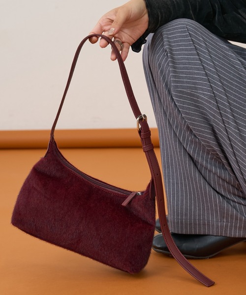 CIAOPANIC TYPY（チャオパニックティピー）の「アソート素材ワンハンドルBAG（ショルダーバッグ・レディース・ブラック/バーガンディー/ブラウン/ライトグレー・ONE SIZE）」の13枚目の写真