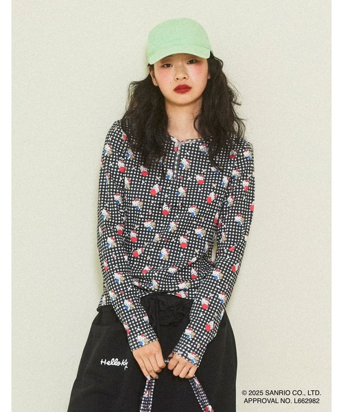 hello kitty x little sunny bite print tops 【公式通販】
