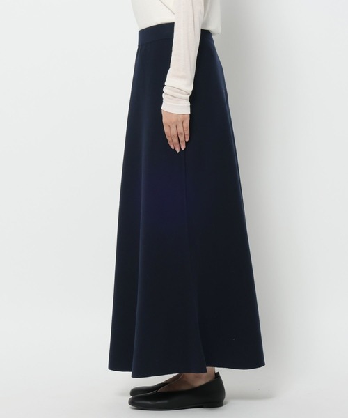studio CLIP（スタディオクリップ）の「12ゲージニットフレアスカート[プチ・プラスサイズあり]《オケージョン2025AW》（スカート・レディース・チャコール/ネイビー・FREE/ﾌﾘｰ(L)/PF）」の20枚目の写真