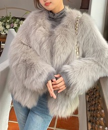 GLAMOROUS JANE（グラマラスジェーン）の「ノーカラーファーコート（その他アウター）」