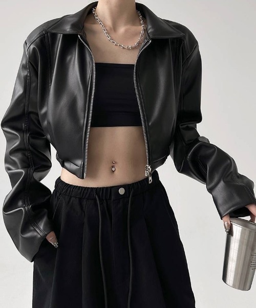 再値下げ！美品♡スクーカム♡レザーブルゾン 2224227551.jpg?1712124527