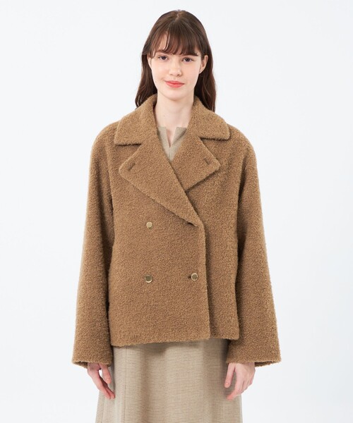 MACKINTOSH PHILOSOPHY（ﾏｯｷﾝﾄｯｼｭ ﾌｨﾛｿﾌｨｰ）の「【WEB&一部店舗限定】【HESSLE P-COAT(ヘスルピーコート)】（ピーコート・レディース・グリーン/ホワイト系その他/ベージュ/グレー系その他2/ブラウン系その他4・38）」の10枚目の写真