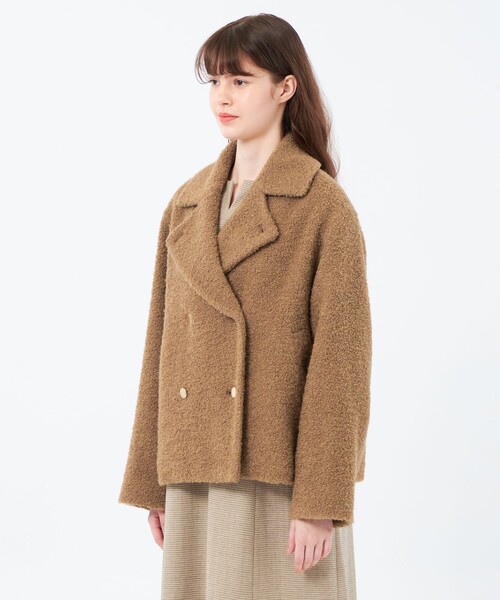 MACKINTOSH PHILOSOPHY（ﾏｯｷﾝﾄｯｼｭ ﾌｨﾛｿﾌｨｰ）の「【WEB&一部店舗限定】【HESSLE P-COAT(ヘスルピーコート)】（ピーコート・レディース・グリーン/ホワイト系その他/ベージュ/グレー系その他2/ブラウン系その他4・38）」の11枚目の写真