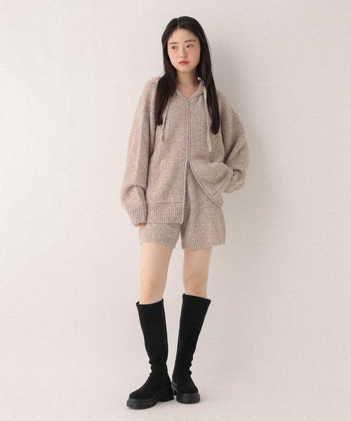 Heather(ヘザー)の「ニットコンパクトショートパンツ 603610(その他パンツ・レディース・チャコールグレー/アイボリー/ベージュ・FREE)」の19枚目の写真