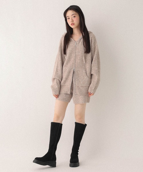 Heather(ヘザー)の「ニットコンパクトショートパンツ 603610(その他パンツ・レディース・チャコールグレー/アイボリー/ベージュ・FREE)」の17枚目の写真