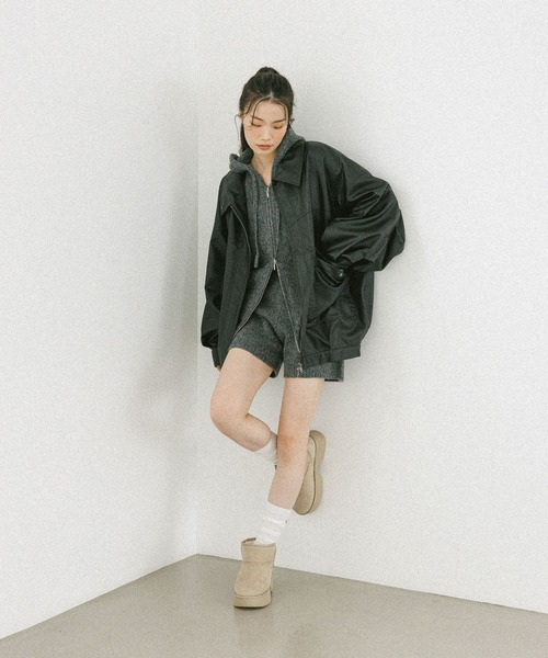 Heather(ヘザー)の「ニットコンパクトショートパンツ 603610(その他パンツ・レディース・チャコールグレー/アイボリー/ベージュ・FREE)」の20枚目の写真