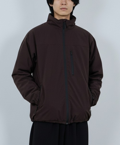 NAVY（ネイビー）の「NAVY シャットアウター SOLOTEX(R) 裏シャギースタンジャケット【耐久撥水 防風 透湿 ストレッチ】（ブルゾン・メンズ・グレー/ブラウン/ブラック・XXL/XL/L/M/S）」の3枚目の写真