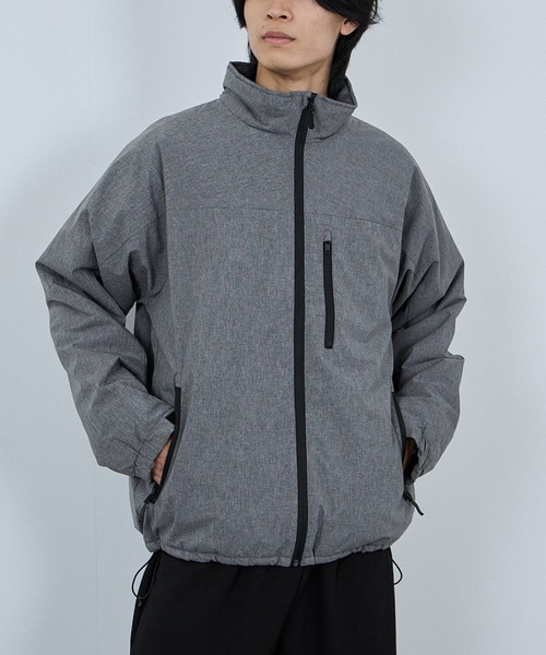 NAVY（ネイビー）の「NAVY シャットアウター SOLOTEX(R) 裏シャギースタンジャケット【耐久撥水 防風 透湿 ストレッチ】（ブルゾン・メンズ・グレー/ブラウン/ブラック・XXL/XL/L/M/S）」の2枚目の写真