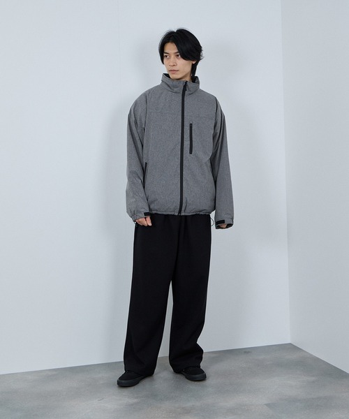 NAVY（ネイビー）の「NAVY シャットアウター SOLOTEX(R) 裏シャギースタンジャケット【耐久撥水 防風 透湿 ストレッチ】（ブルゾン・メンズ・グレー/ブラウン/ブラック・XXL/XL/L/M/S）」の9枚目の写真