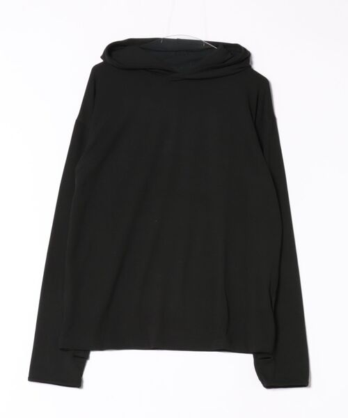 a.p.o.v.(エーピーオービー)の「a.p.o.v. ストレッチジャージー指穴フーディーカットソー(Tシャツ/カットソー・メンズ・ブラック/ホワイト/グレー・ONESIZE)」の10枚目の写真