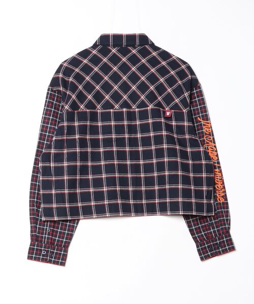AAPE BY A BATHING APE（エーエイプバイアベイシングエイプ）の「AAPE LONG SLEEVE SHIRT（シャツ/ブラウス・レディース・ネイビー・X-SMALL/XX-SMALL）」の6枚目の写真