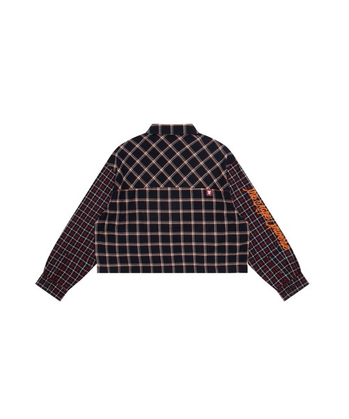 AAPE BY A BATHING APE（エーエイプバイアベイシングエイプ）の「AAPE LONG SLEEVE SHIRT（シャツ/ブラウス・レディース・ネイビー・X-SMALL/XX-SMALL）」の2枚目の写真