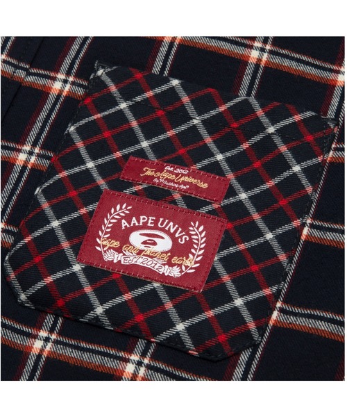 AAPE BY A BATHING APE（エーエイプバイアベイシングエイプ）の「AAPE LONG SLEEVE SHIRT（シャツ/ブラウス・レディース・ネイビー・X-SMALL/XX-SMALL）」の3枚目の写真