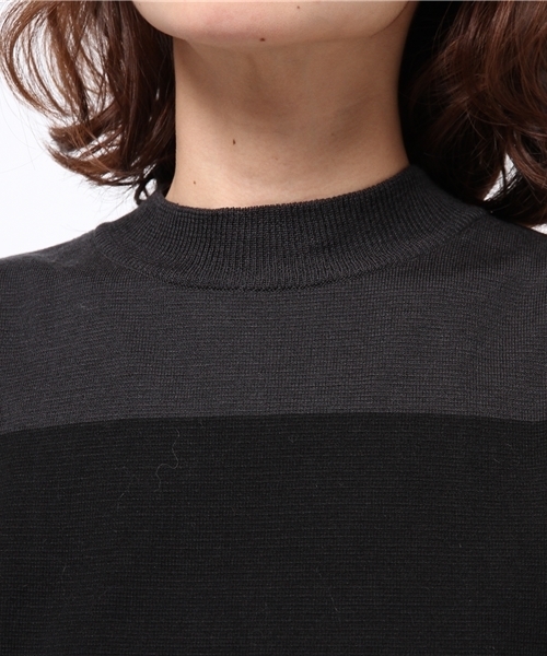 OUTLET（アウトレット）の「【CAPRICIEUX LE'MAGE】ミラノリブパネルボトルタンク（ニット/セーター・レディース・キャメル/ブラック/カーキ・FREE）」の8枚目の写真