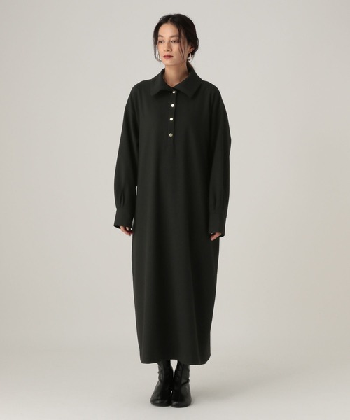 Elura（エルーラ）の「スリムウォームスキッパーワンピース/605970（ワンピース・レディース・チャコールグレー/ブラック/ネイビー・FREE）」の13枚目の写真