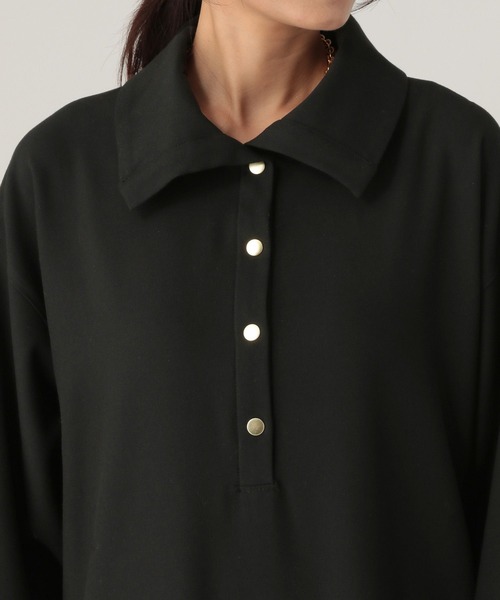 Elura（エルーラ）の「スリムウォームスキッパーワンピース/605970（ワンピース・レディース・チャコールグレー/ブラック/ネイビー・FREE）」の16枚目の写真