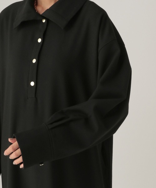 Elura（エルーラ）の「スリムウォームスキッパーワンピース/605970（ワンピース・レディース・チャコールグレー/ブラック/ネイビー・FREE）」の17枚目の写真