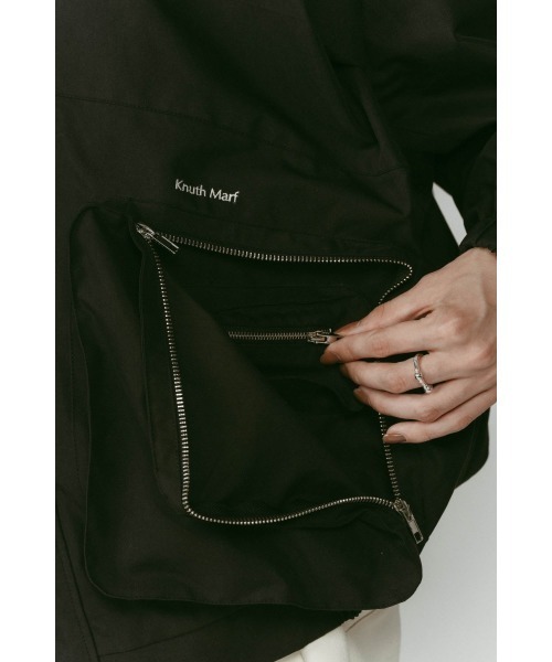 Knuth Marf（クヌースマーフ）の「2way nylon blouson(unisex)（ブルゾン・レディース・ブラック/ブラウン系その他・FREE）」の14枚目の写真