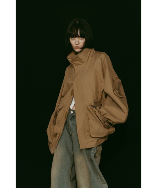 【Knuth Marf】2way nylon blouson 2way nylon blouson(unisex)/black | KNUTH MARF