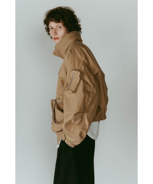 Knuth Marf（クヌースマーフ）の「2way nylon blouson(unisex)（ブルゾン・レディース・ブラック/ブラウン系その他・FREE）」の7枚目の写真