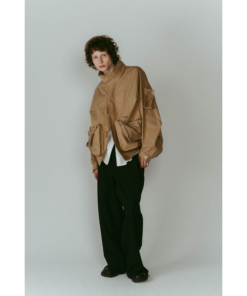 Knuth Marf（クヌースマーフ）の「2way nylon blouson(unisex)（ブルゾン・レディース・ブラック/ブラウン系その他・FREE）」の8枚目の写真