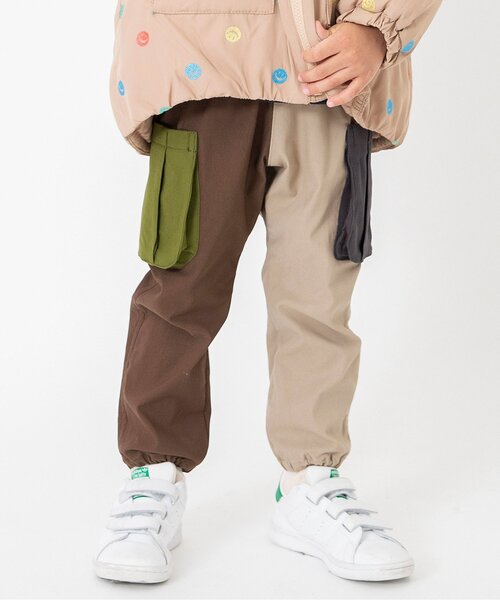 BREEZE(ブリーズ)の「【裏起毛】あったか らくらくサイドポケットパンツ_ジュニア対応(カーゴパンツ・キッズ・その他12/インディゴブルー/その他11/チャコール・90/100/150/140/120/130/110)」の3枚目の写真