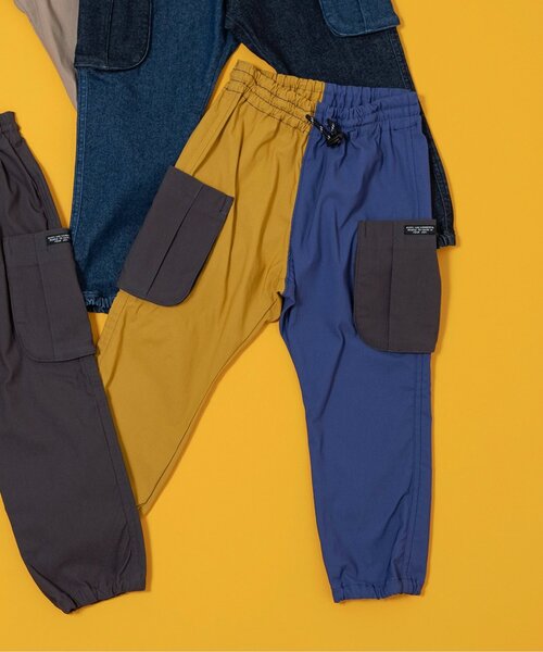 BREEZE(ブリーズ)の「【裏起毛】あったか らくらくサイドポケットパンツ_ジュニア対応(カーゴパンツ・キッズ・その他12/インディゴブルー/その他11/チャコール・90/100/150/140/120/130/110)」の4枚目の写真